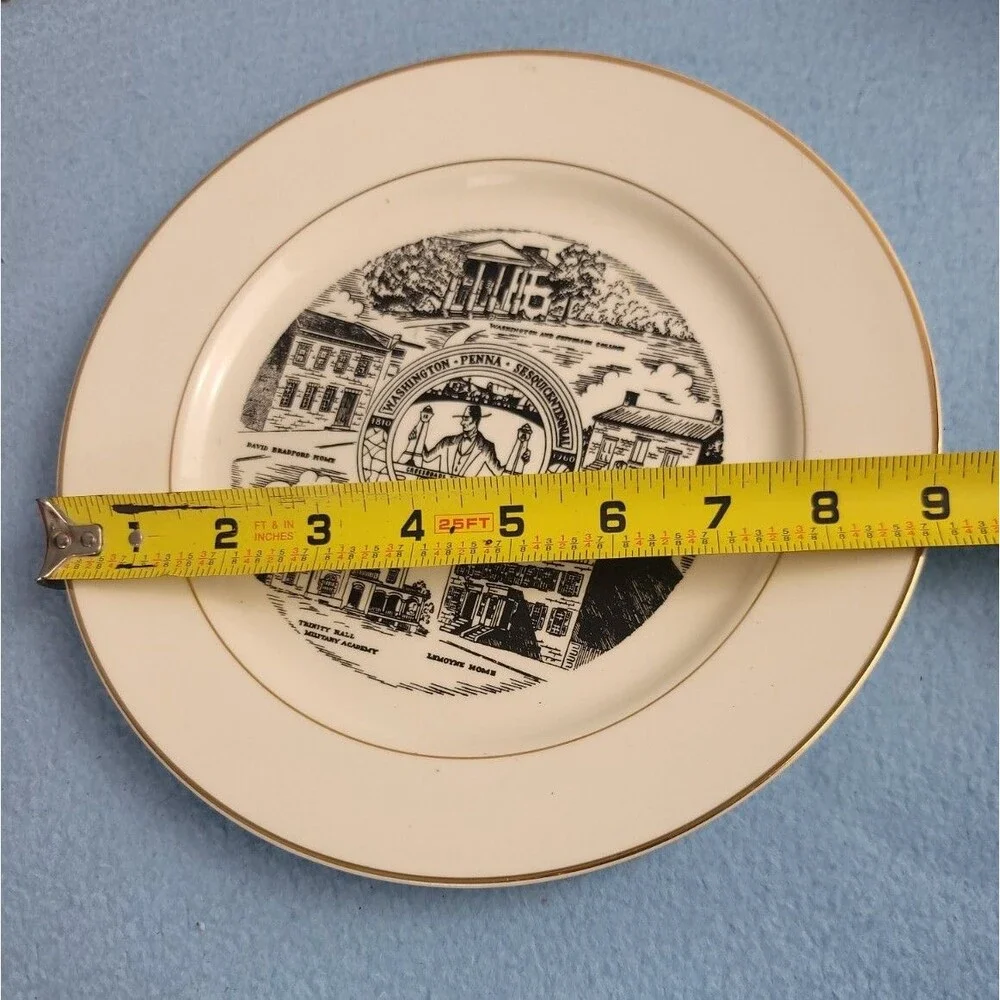 Washington Penna Sesquicentennial Souvenir Collector Plate Historical 1780-93